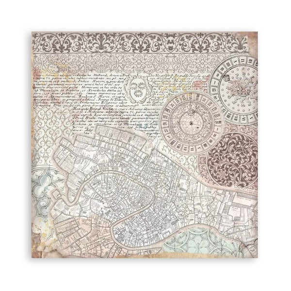 Stamperia Single-Sided Paper Pad 12"x 12" 22/Pkg - Venice City of Art^