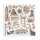 Stamperia Single-Sided Paper Pad 12"x 12" 22/Pkg - Venice City of Art^