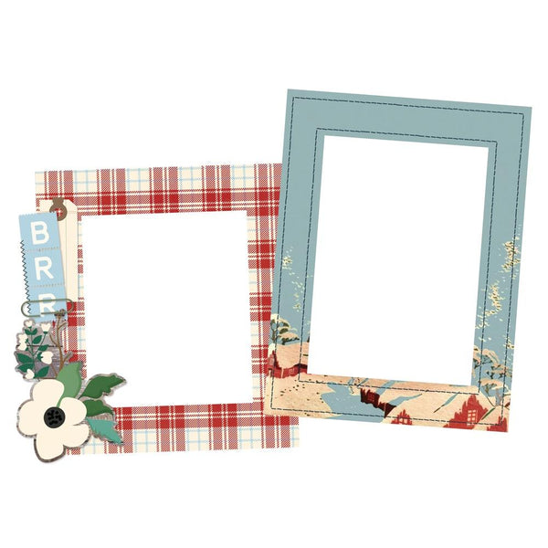 Simple Stories Chipboard Frames Simple Vintage Flannel Season