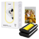 Liene Photo Sticker Cutter Photo Paper 4"x 6" W/Ink Cartridge 72 Sheets