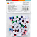 CousinDIY Paste-On Wiggle Eyes 10mm 50/Pkg Multi-Colored