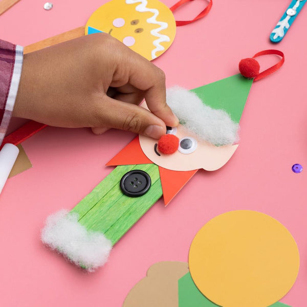 Colorbok Kids Christmas Holiday Ornament Kit Popsicle Stick