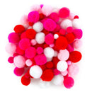 CousinDIY Pom-Poms 100/Pkg Valentine Day Variety Pack
