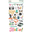Simple Stories Chipboard Stickers 6"x12" 28/pkg Take Note