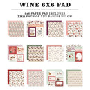 Carta Bella Double-Sided Paper Pad 6"X6" WINE^