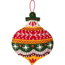 Bucilla Felt Ornaments Applique Kit Set Of 6 Santa's Nordic Set