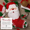 Bucilla Felt Stocking Applique Kit 18" Long Holiday Cheer Santa