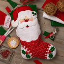 Bucilla Felt Stocking Applique Kit 18" Long Holiday Cheer Santa