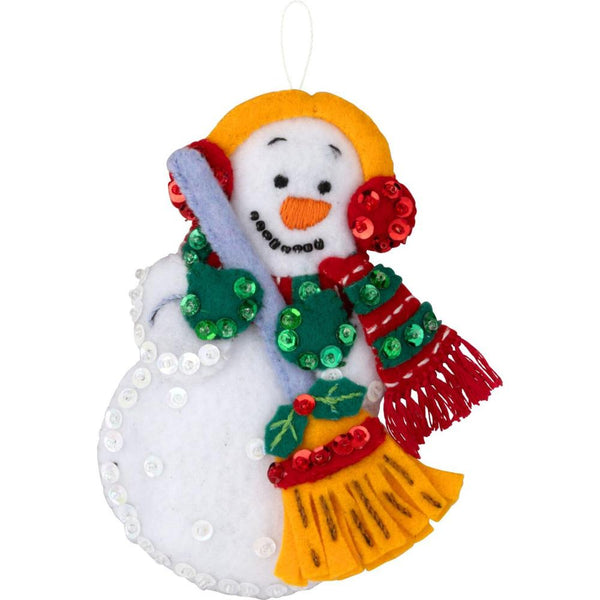 Bucilla Felt Ornaments Applique Kit Set Of 4 Polar Pal Parade