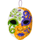 Bucilla Felt Ornaments Applique Kit Set Of 4 Mardi Gras