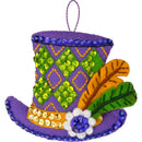 Bucilla Felt Ornaments Applique Kit Set Of 4 Mardi Gras