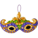Bucilla Felt Ornaments Applique Kit Set Of 4 Mardi Gras