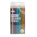 Jasart Colour Pencil Trend Sets 12 Pack - Metallic