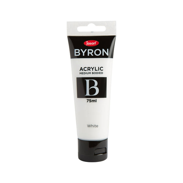 Jasart Byron Acrylic Paint 75ml - White