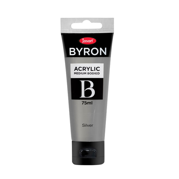 Jasart Byron Acrylic Paint 75ml - Silver