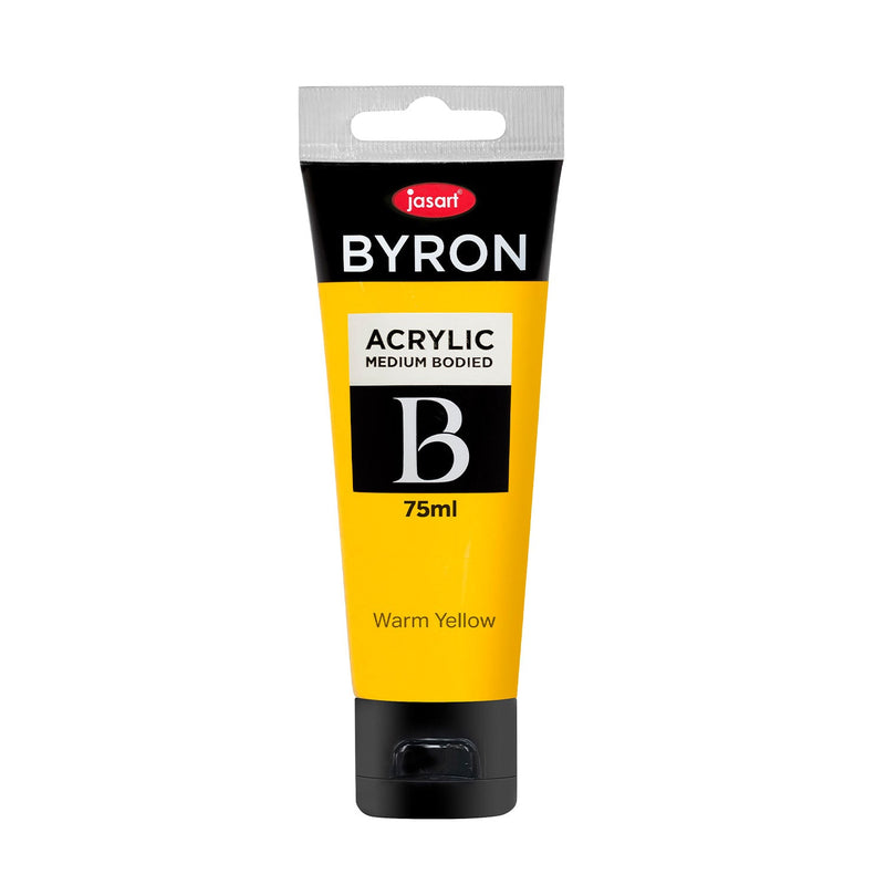 Jasart Byron Acrylic Paint 75ml - Warm Yellow