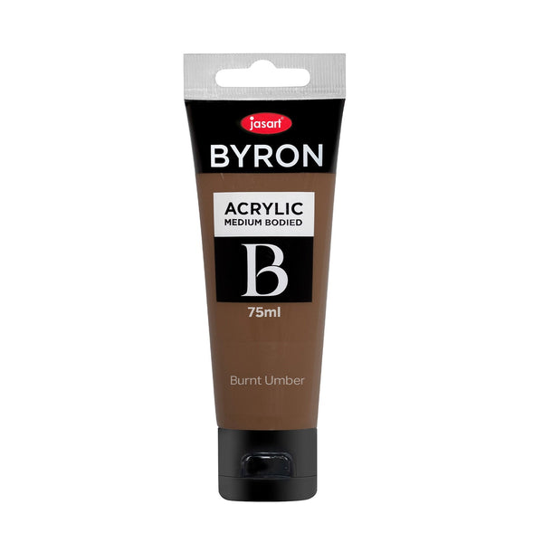 Jasart Byron Acrylic Paint 75ml - Burnt Umber*