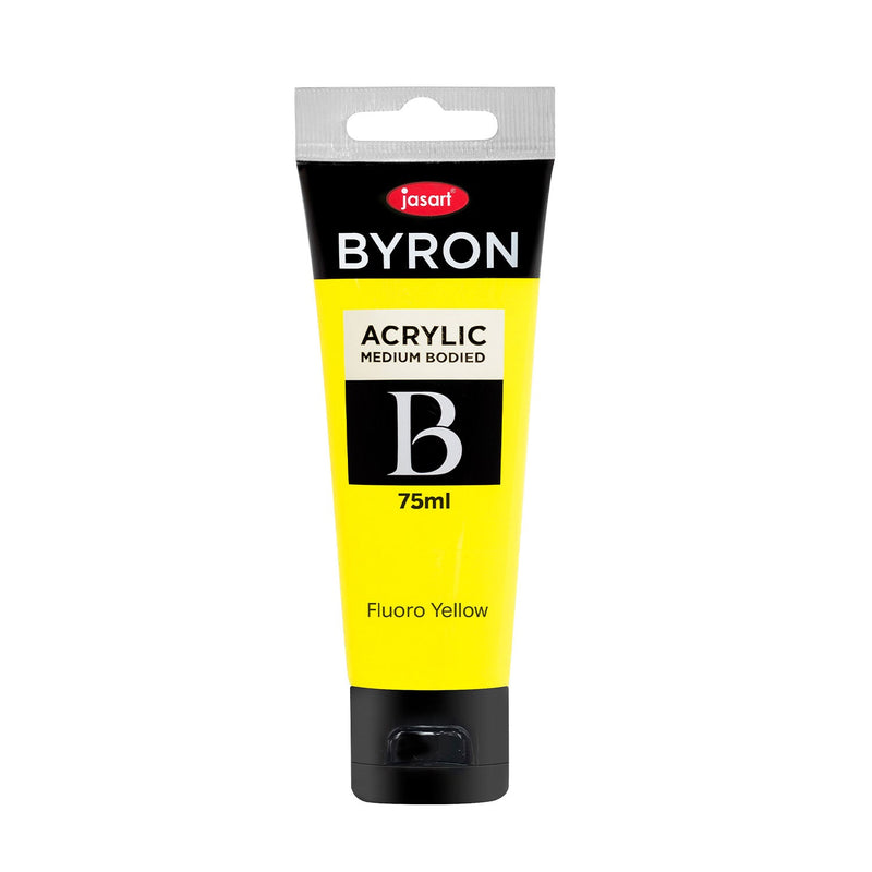 Jasart Byron Acrylic Paint 75ml - Fluorescent Yellow