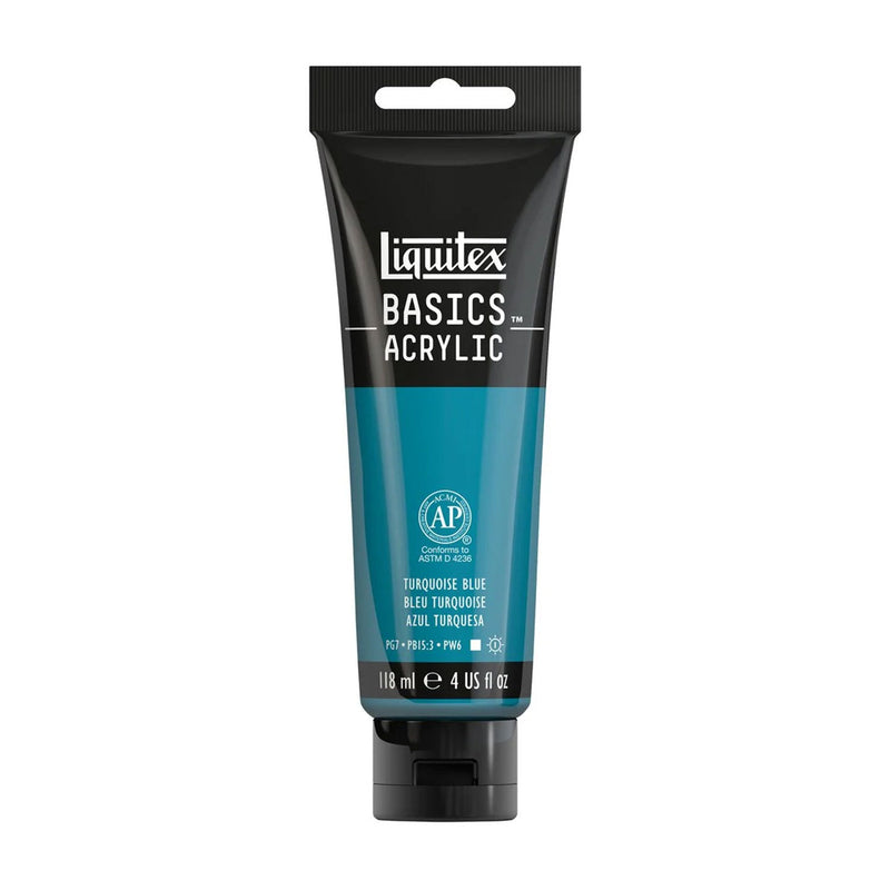 Liquitex Basics Acrylic Paint 118ml - Turquoise Blue