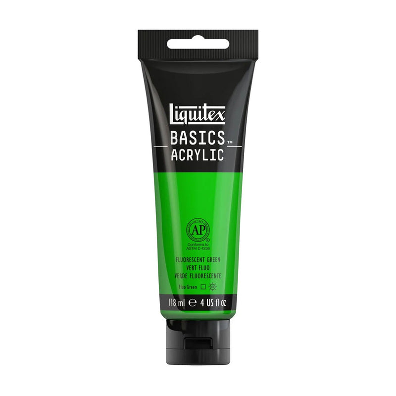 Liquitex Basics Acrylic Paint 118ml - Fluorescent Green