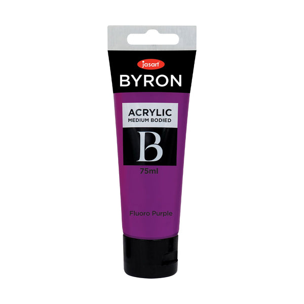 Jasart Byron Acrylic Paint 75ml  - Fluorescent Purple