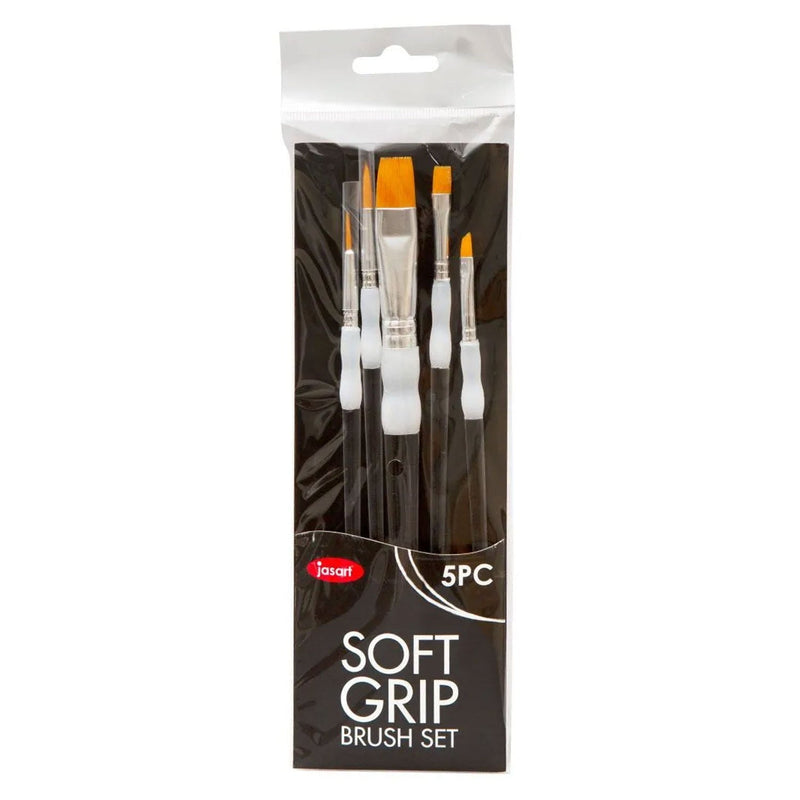 Jasart Soft Grip Beginner Brush Set of 5