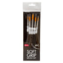 Jasart Soft Grip Round Brush Set of 5