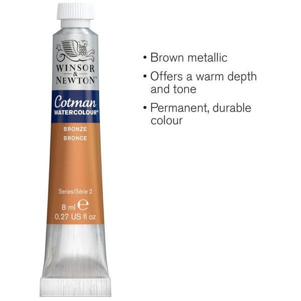 Winsor & Newton Cotman Watercolour 8ml - S2 - Bronze*