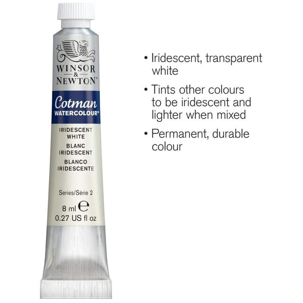 Winsor & Newton Cotman Watercolour 8ml - S2 - Iridescent White*
