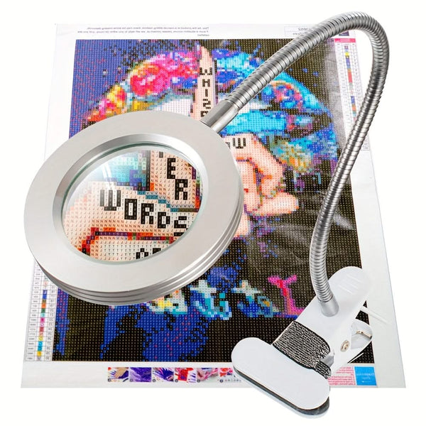 Universal Crafts LED Magnifying Lamp - White