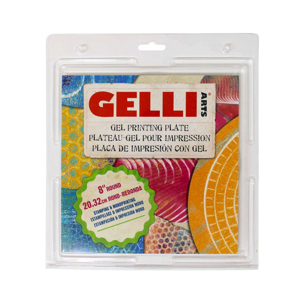 Gelli Arts Gel Printing Plate - Round 8"