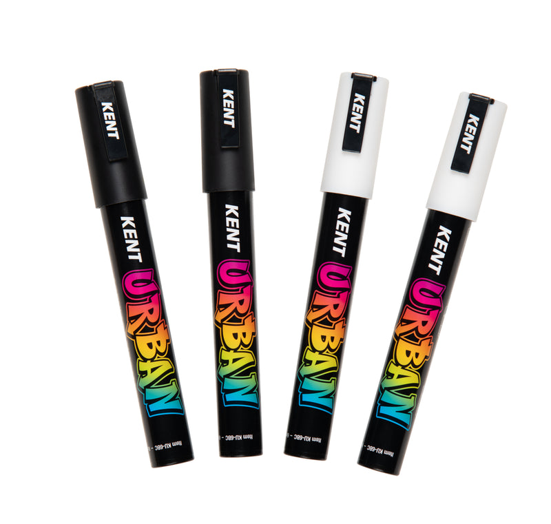 Kent Urban Acrylic Paint Markers 4 Pack - Mono