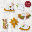 Bucilla - Little Blessed Nativity Felt Ornament Kit Set of 6