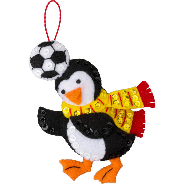 Bucilla - Soccer Snow Day Felt Ornament Kit Set of 4