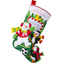 Bucilla - Soccer Snow Day Felt Stocking Kit 18 Inch