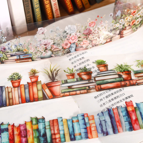 Poppy Crafts Bookshelf Sticker Roll - Bright Books