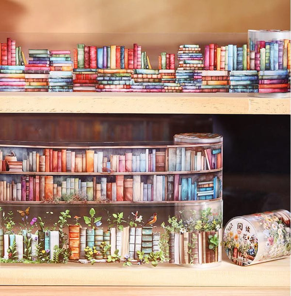 Poppy Crafts Bookshelf Sticker Roll - Watercolour