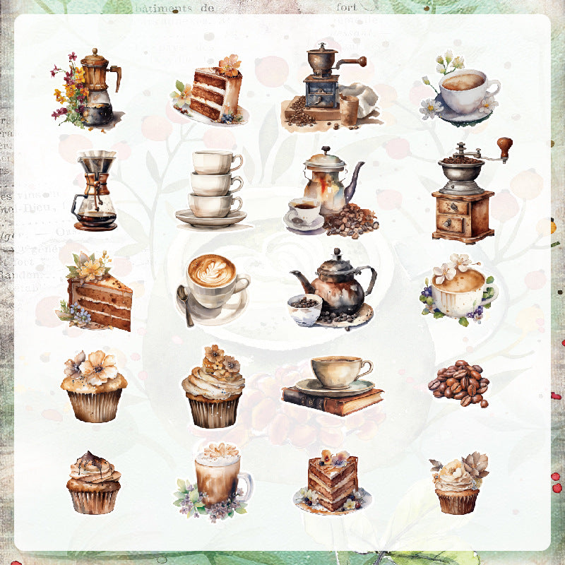 Poppy Crafts Sticker Pack - Caf√© Latte