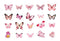 Poppy Crafts Butterfly Nature Sticker Pack - Pink