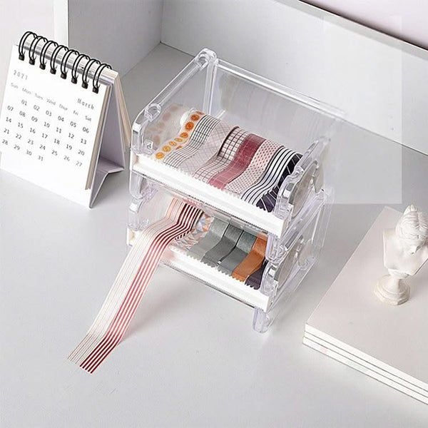 Poppy Crafts Stackable Washi Tape Cutter - White