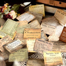 Poppy Crafts Vintage Text Scrap Paper Pack - Post Cards