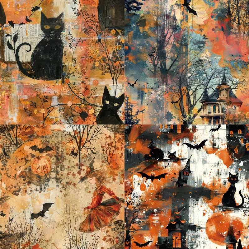 Poppy Crafts 6"x6" Halloween Collection Paper Pack