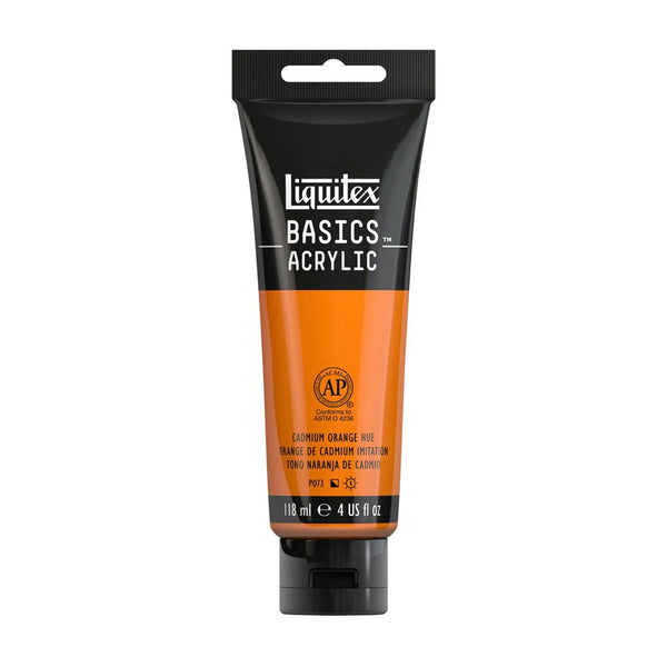 Liquitex Basics Acrylic Paint 118ml - Cadmium Orange Hue