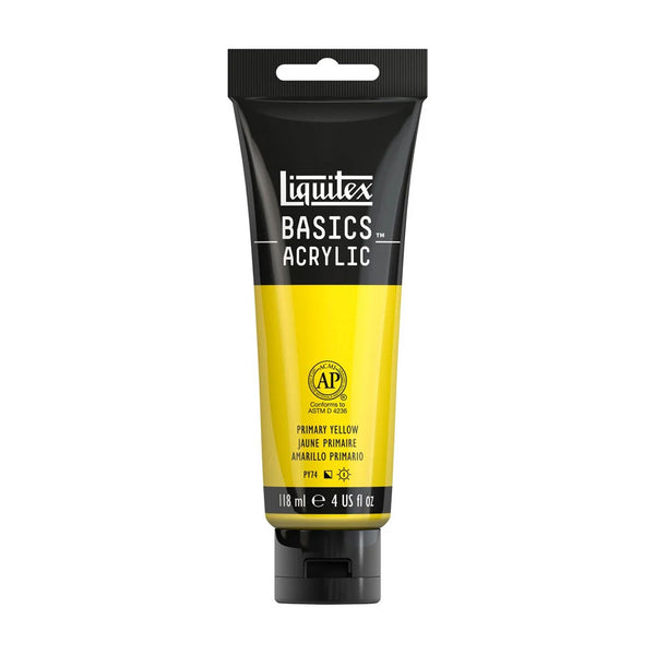 Liquitex Basics Acrylic Paint 118ml - Primary Yellow