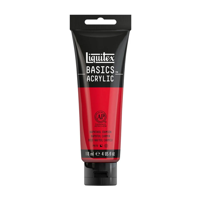 Liquitex Basics Acrylic Paint 118ml - Naphthol Crimson