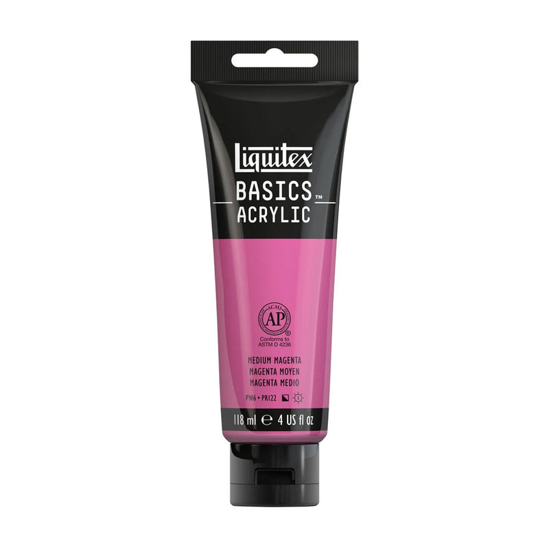 Liquitex Basics Acrylic Paint 118ml - Medium Magenta