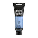 Liquitex Basics Acrylic paint tube in light blue violet on a white background