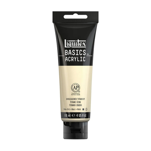 Liquitex Basics Acrylic Paint 118ml - Unbleached Titanium