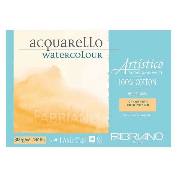 Fabriano Artistico Watercolour Pad - Cold Pressed 300gsm - A4