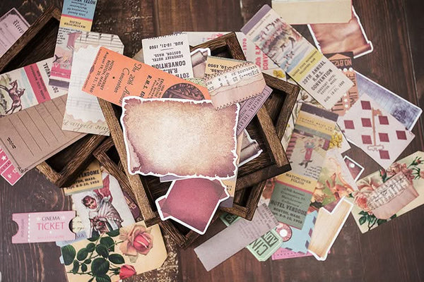Poppy Crafts Vintage Sticker Pack - Fae & Forna - 78 Stickers*